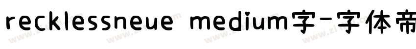 recklessneue medium字字体转换